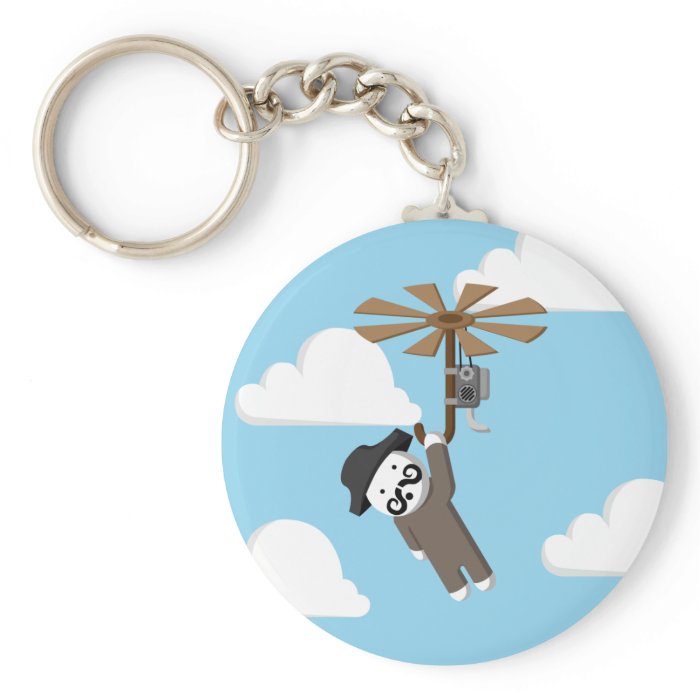 Helicopter Man Key Chain