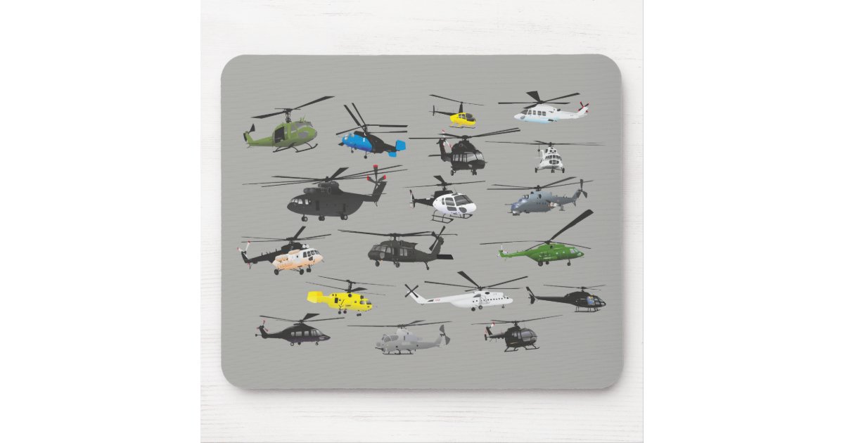 Helicopter Mouse Pad Zazzle