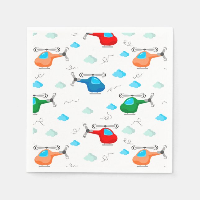Helicopter  napkins (Front)