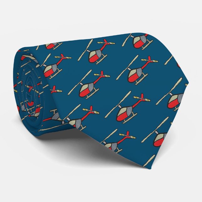 Helicopter Neck Tie (Rolled)