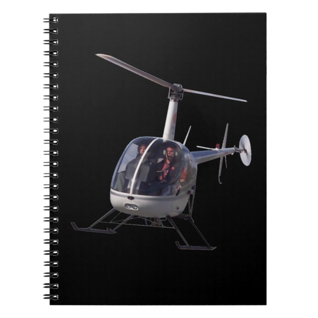 Helicopter Notebook Chopper Journal Note Book (Front)