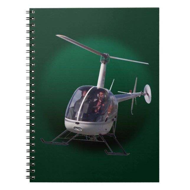 Helicopter Notebook Chopper Journal Note Book (Front)