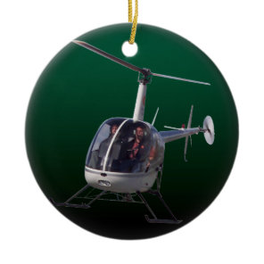 Helicopter Ornament Personalize Chopper Decoration
