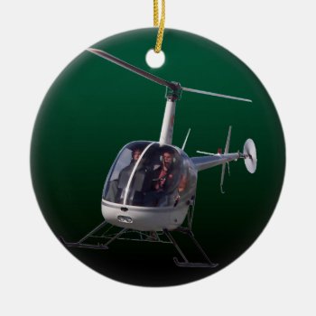 Helicopter Ornament Personalize Chopper Decoration by artist_kim_hunter at Zazzle