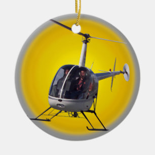 Helicopter Ornament Personalize Chopper Decoration