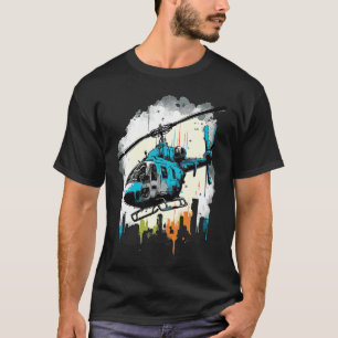 Helicopter over the city graffiti T-Shirt