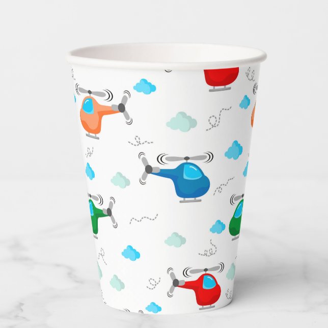Helicopter Paper Cups (Front)