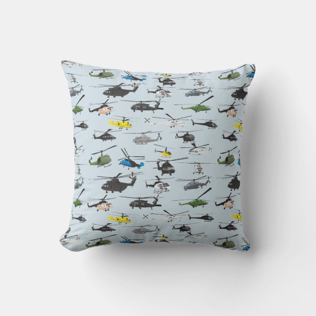 Helicopter Pillow (Front)