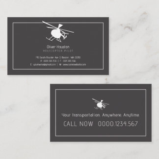 Helicopter Pilot | Air Taxi Business Card