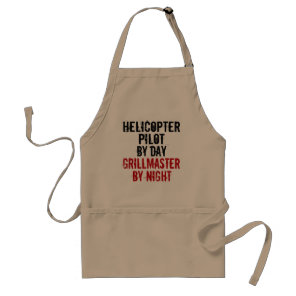 Helicopter Pilot Grillmaster Adult Apron