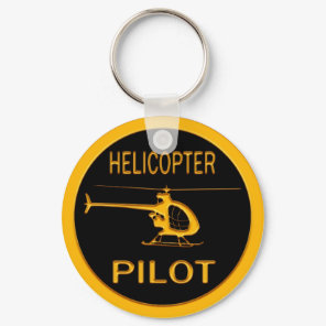 Helicopter Pilot Keychain
