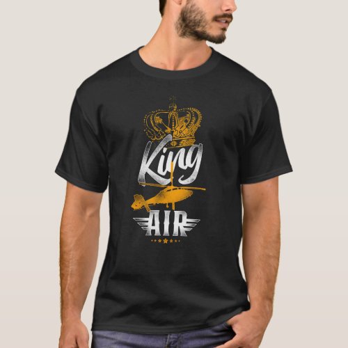 Helicopter Pilot King Air King Vintage T_Shirt