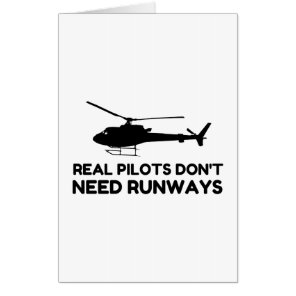 Helicopter PILOT RUNWAYS Card