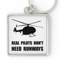 Helicopter Pilot Runways Keychain Helicopter Pilot Runways Keychain