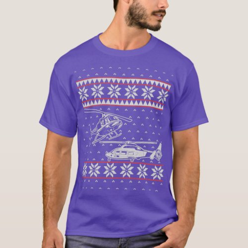 Helicopter pilot Ugly Christmas Sweater 