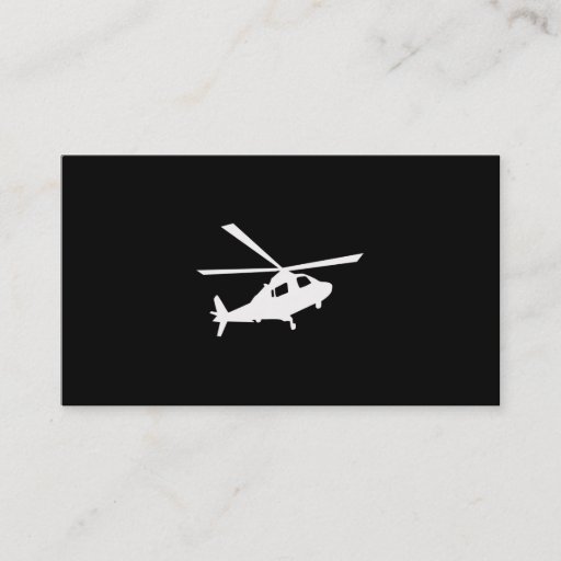 Customizable Helicopter Pilots Business Card Template