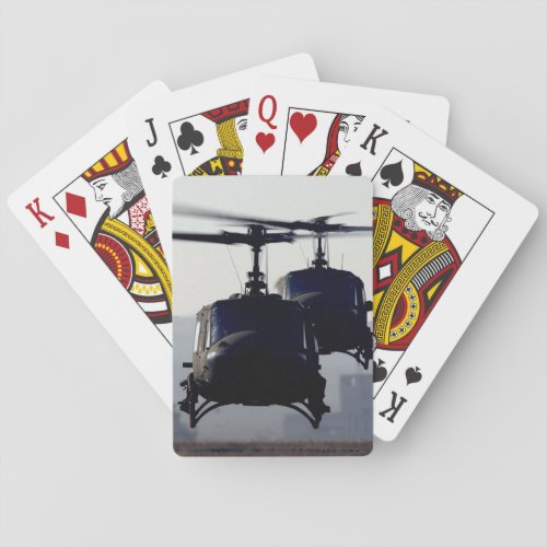 helicopter playing cards