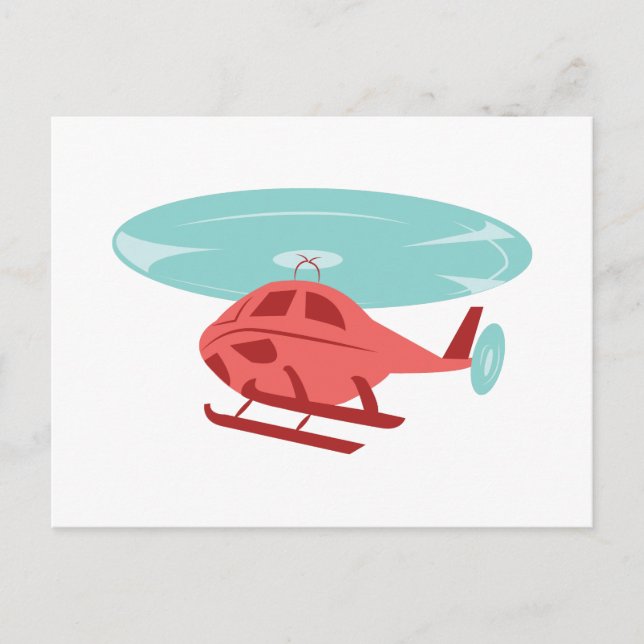 Helicopter Postcard (Front)
