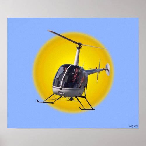 Helicopter Prints Cool Chopper Pilot Prints Poster