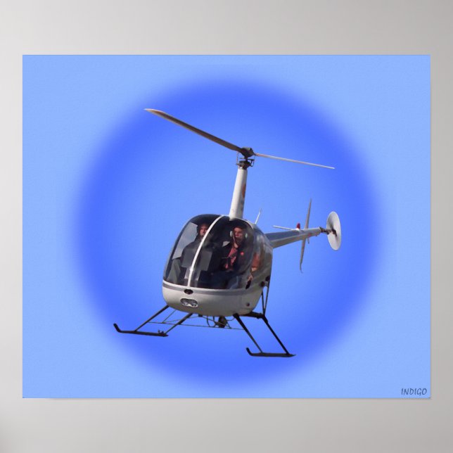 Helicopter Prints Cool Chopper Pilot Prints Poster (Front)