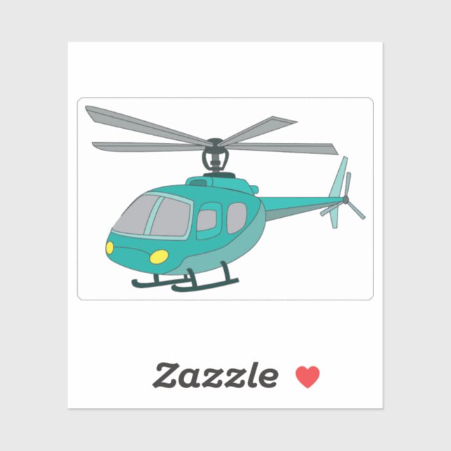 Helicopter Sticker (Sheet)