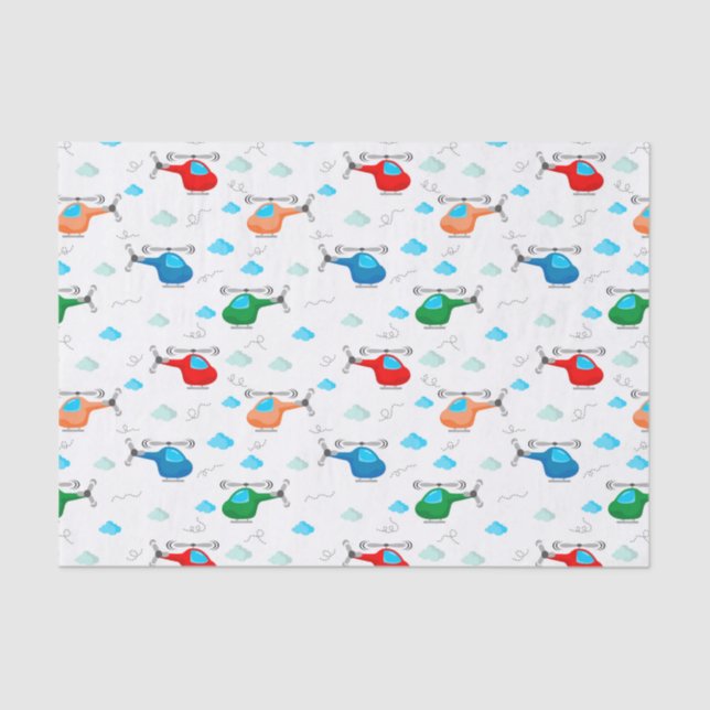 Helicopter Tissue Paper (Front)