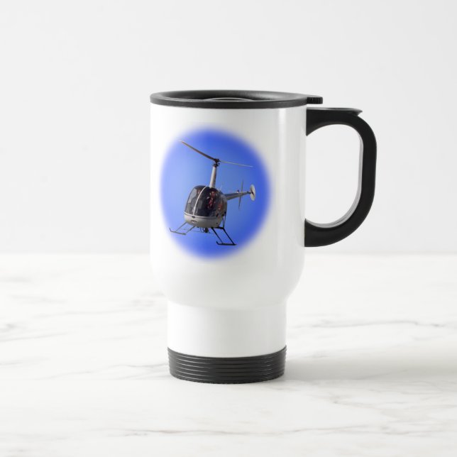 Helicopter Travel Mug Cup Chopper Coffee Mug (Right)