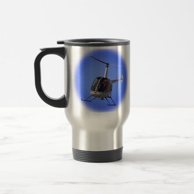 Helicopter Travel Mug Cup Helicopter Mugs & Cups (Left)