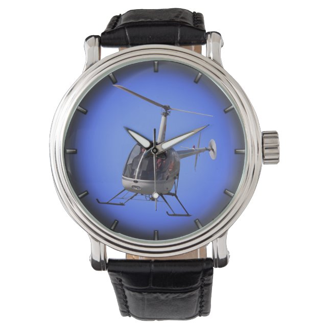 Helicopter Watch Cool Helicopter Wristwatch Gifts (Front)