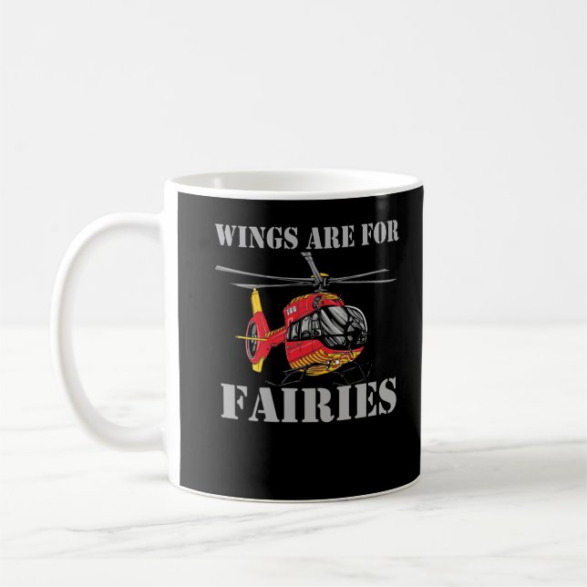 Helicopter Watching Boys Men Helicopter Pilot Coffee Mug (Left)