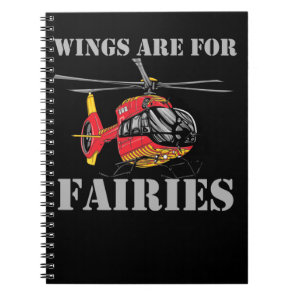Helicopter Watching Boys Men Helicopter Pilot Notebook