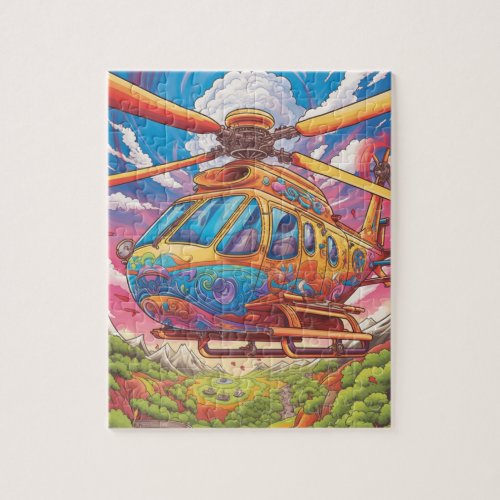 Helicopters In Beautiful Sky Jigsaw Puzzle