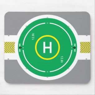 HeliDECK Green Mouse Pad