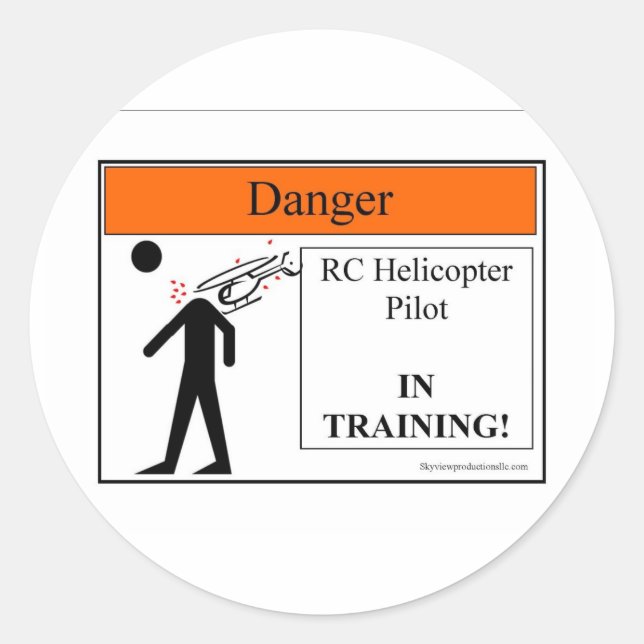 heliintrainingjpg classic round sticker (Front)