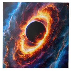 “Helionis” - Nebula and Galaxies Ceramic Tile