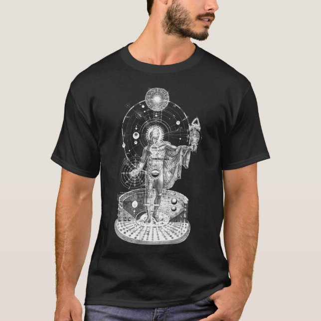 Helios Godhead Macrocosmos Alchemy Occult Sacred T-Shirt (Front)