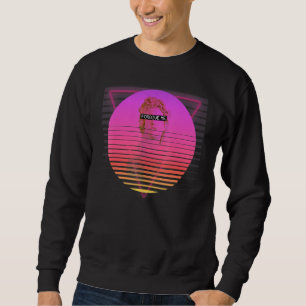 Helios Greek Statue Retro Vaporwave Aesthetic 80s Sweatshirt