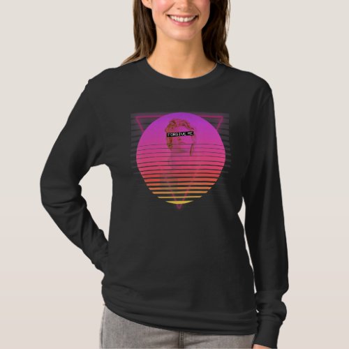 Helios Greek Statue Retro Vaporwave Aesthetic 80s  T_Shirt