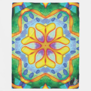 Helios Kaleidoscope Fleece Blanket