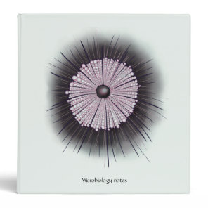 Heliozoa Microbiology Geek Digital Art Custom Text 3 Ring Binder