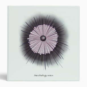 Heliozoa Microbiology Geek Digital Art Custom Text 3 Ring Binder