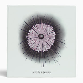 Heliozoa Microbiology Geek Digital Art Custom Text 3 Ring Binder