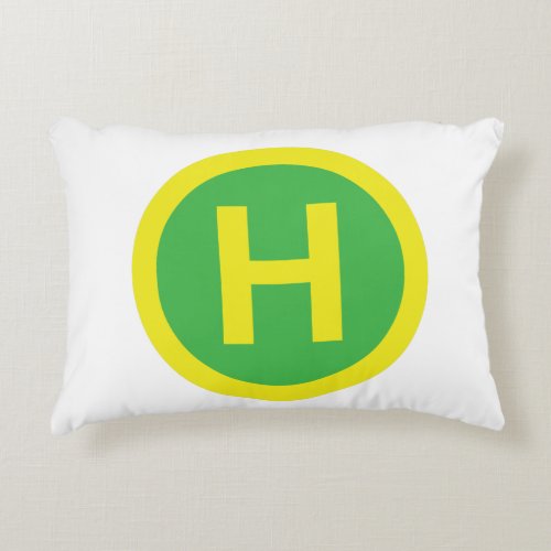 Helipad Sign Accent Pillow