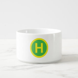Helipad Sign Bowl