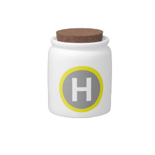 Helipad Sign Candy Jar