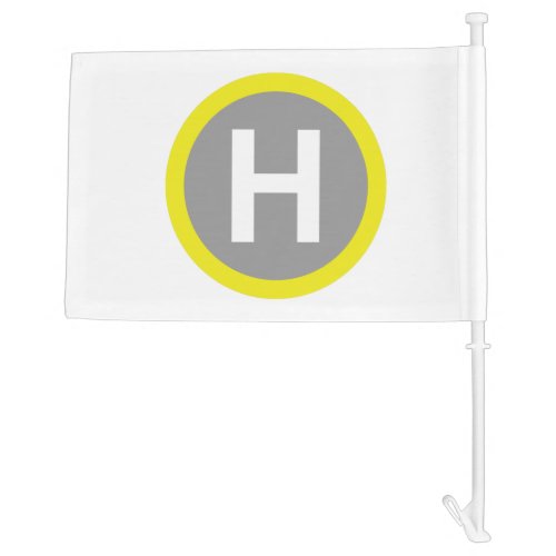Helipad Sign Car Flag