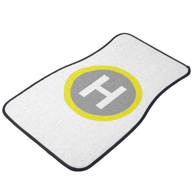 Helipad Sign Car Mat (Angled)