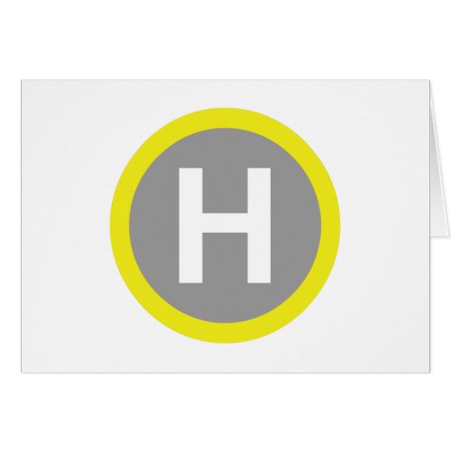 Helipad Sign Card
