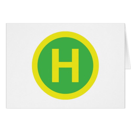 Helipad Sign Card