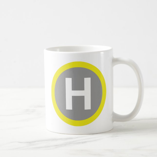 Helipad Sign Coffee Mug (Right)
